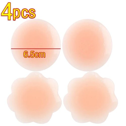 Silicone Nipple Cover Reusable Women Bra Sticker Breast Petal - MAD RUFFI