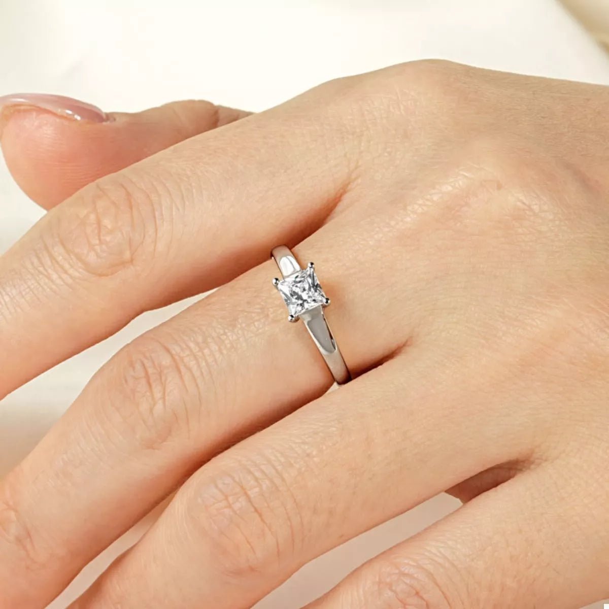 Silver - Plated Minimalist Ring - MAD RUFFI