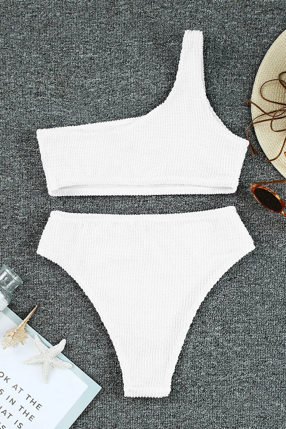 Single Shoulder Bikini Set - MAD RUFFI