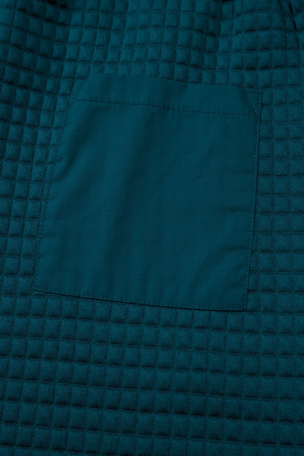 Skobeloff Checkered Texture Hooded Top and Loose Pants Set - MAD RUFFI