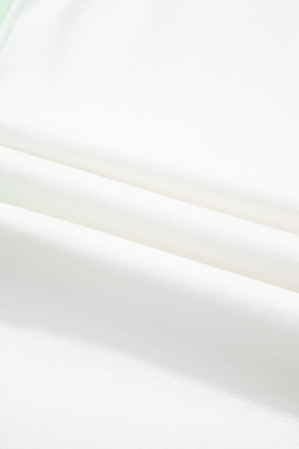 sky blue colorblock exposed seam patchwork crew neck t shirt - MAD RUFFI