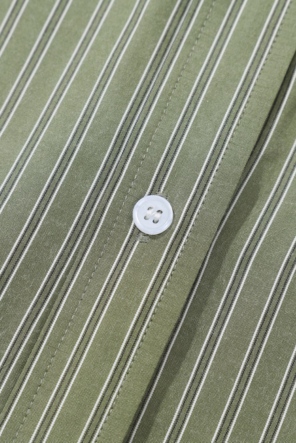 Sky Blue Stripe Button Up Oversized Casual Shirt - MAD RUFFI