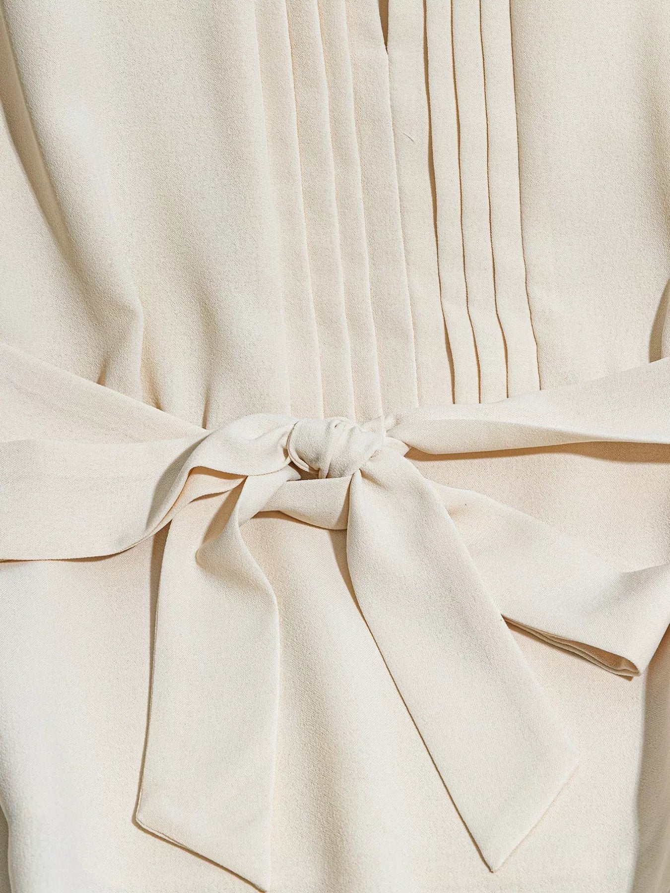 Sleeveless Pleated Blouse with Belt - MAD RUFFI