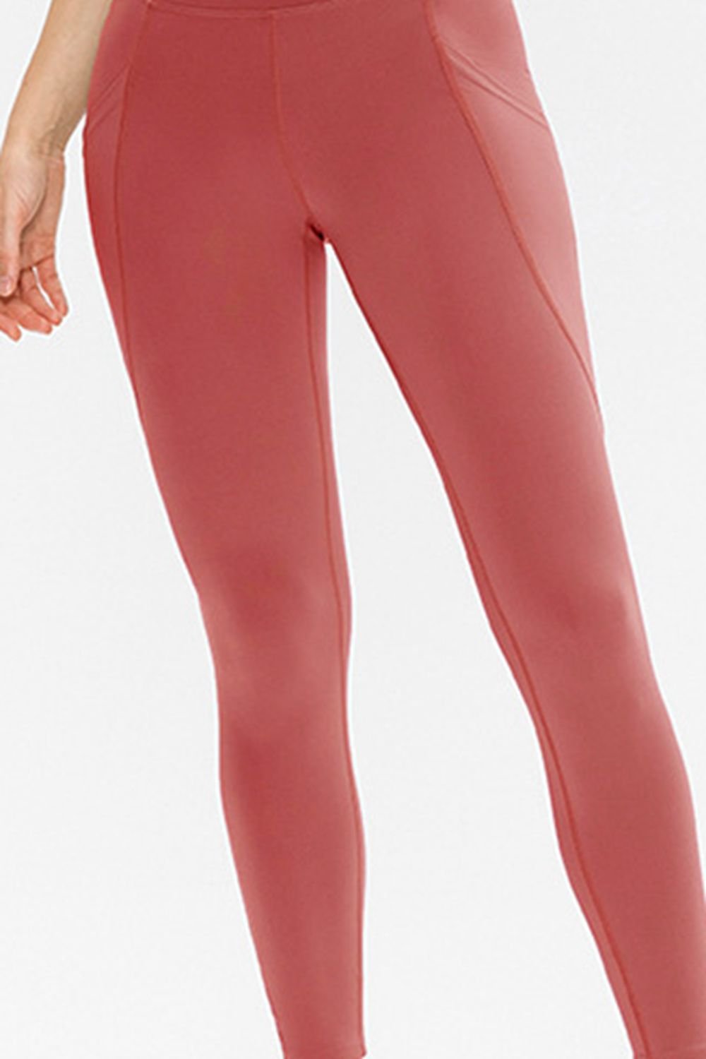 Slim Fit Long Active Leggings with Pockets - MAD RUFFI