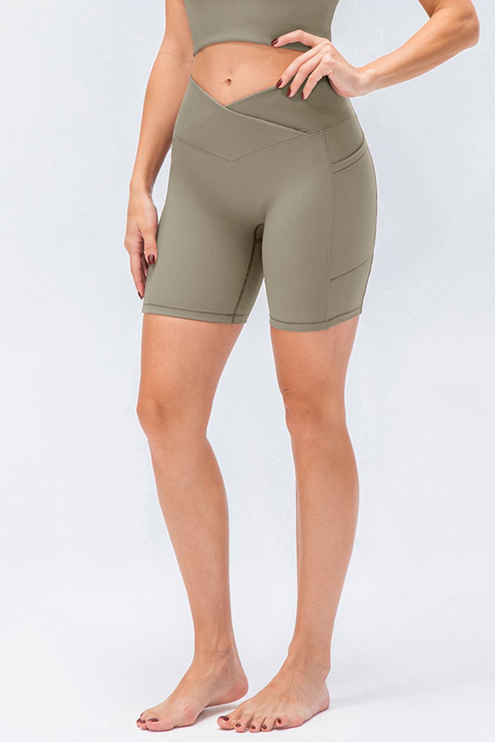 Slim Fit V - Waistband Sports Shorts - MAD RUFFI