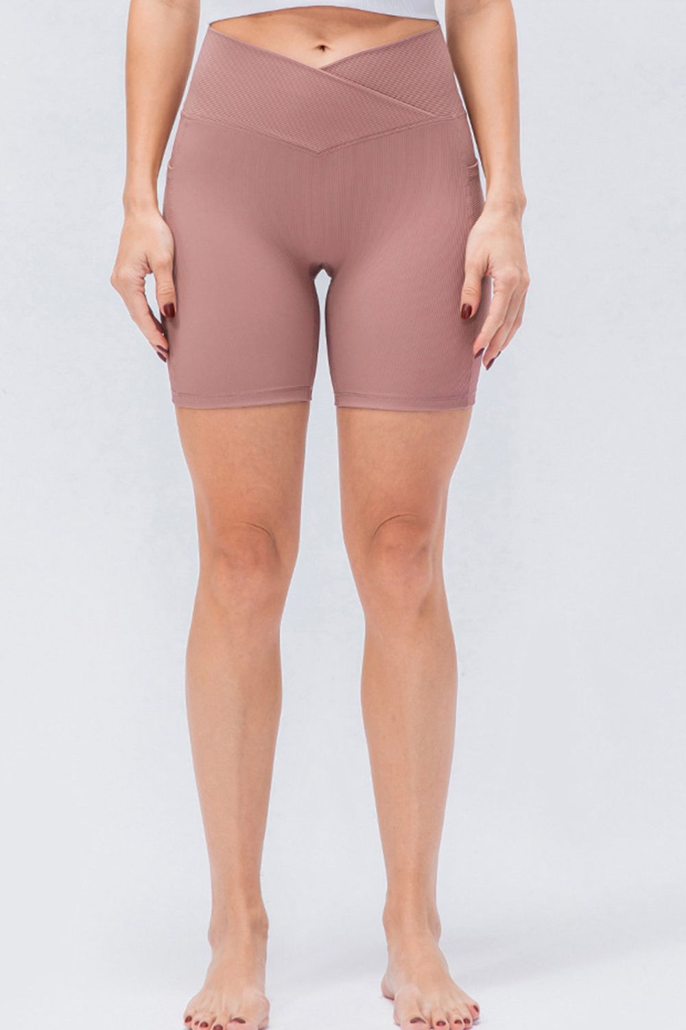 Slim Fit V - Waistband Sports Shorts - MAD RUFFI