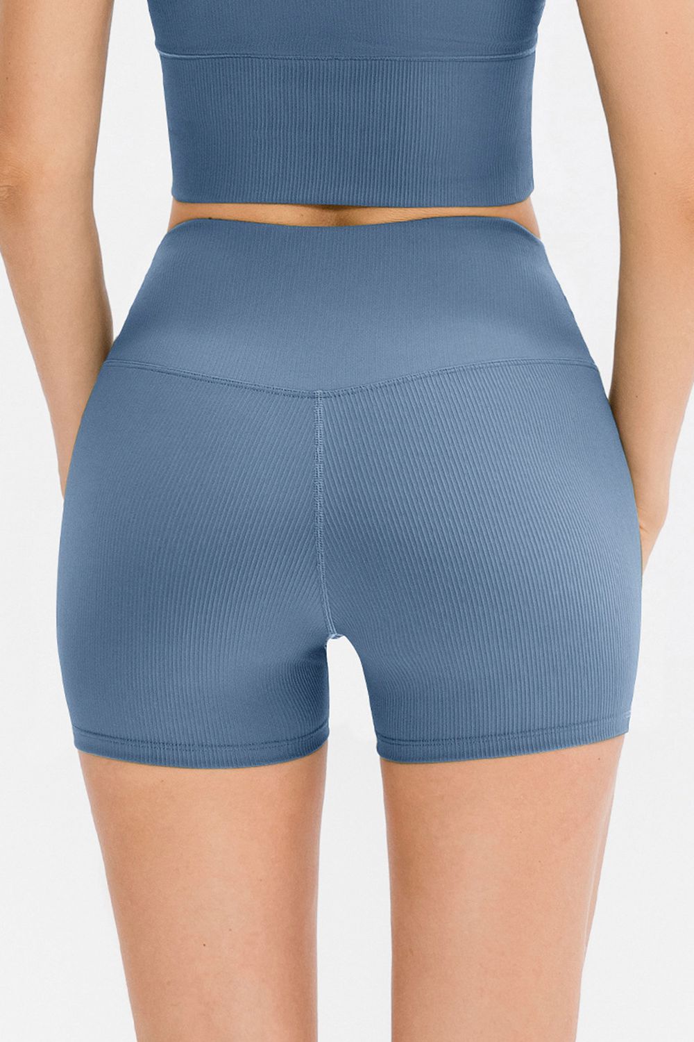 Slim Fit Wide Waistband Sports Shorts - MAD RUFFI