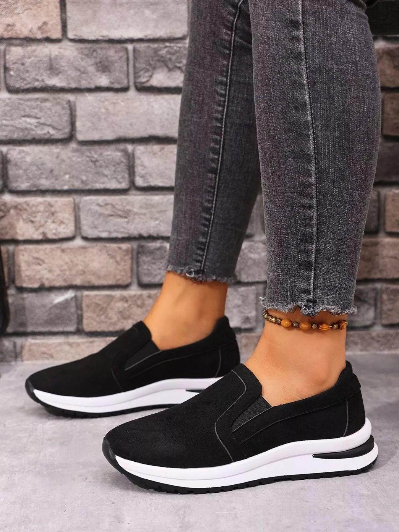 Slip - On Sneakers with Contrast Sole - MAD RUFFI