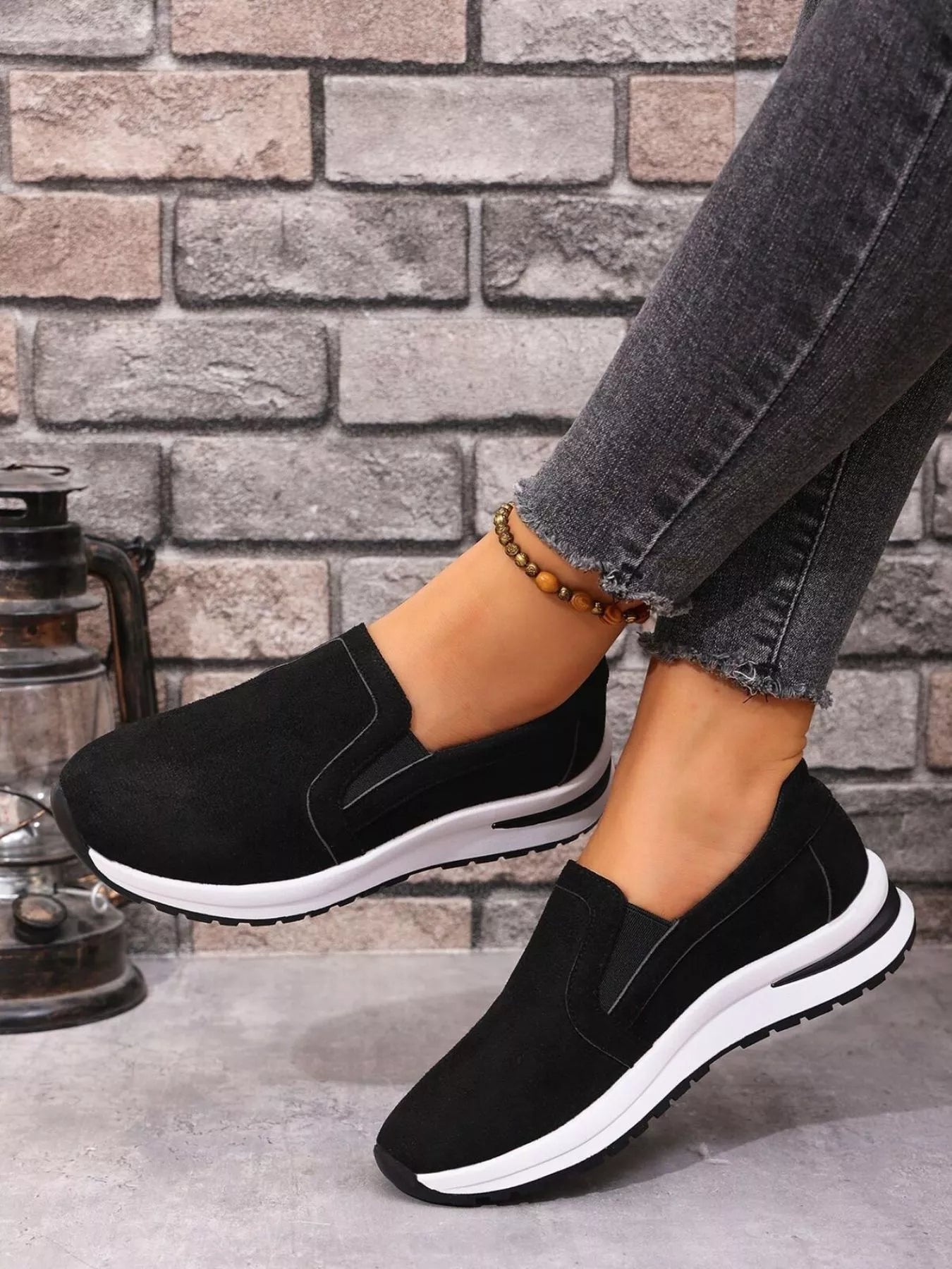 Slip - On Sneakers with Contrast Sole - MAD RUFFI