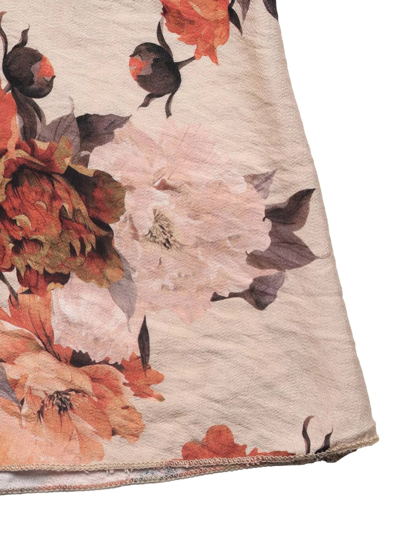 Smocked Floral Print Flounce Sleeve Dress - MAD RUFFI