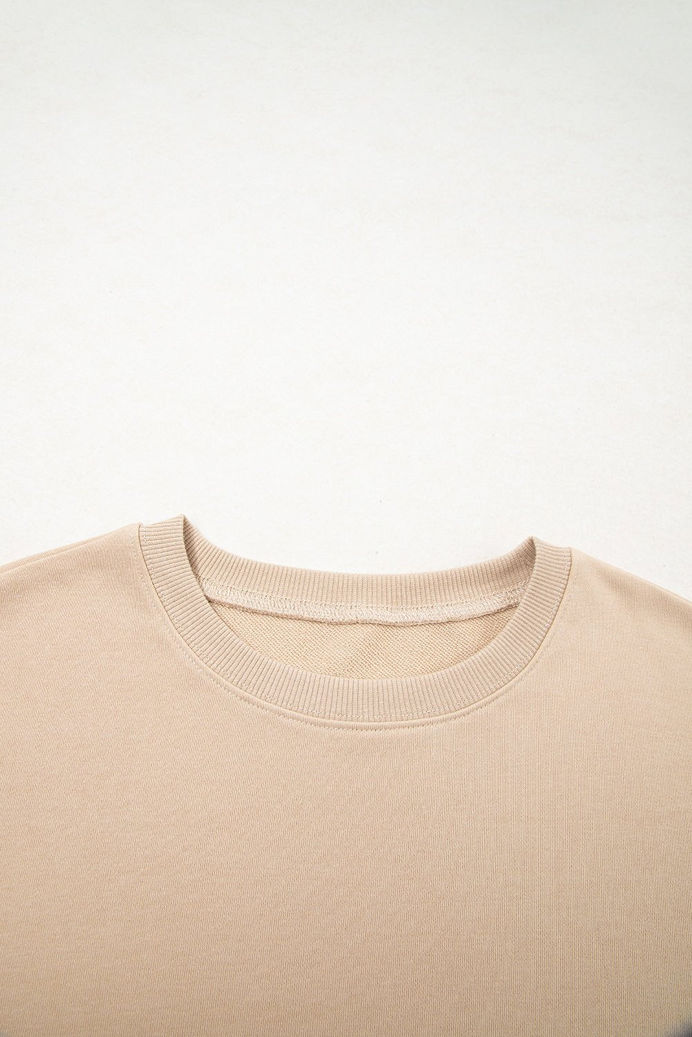 Smoke Gray Plaid Patchwork Sleeve Raw Seam Sweatshirt - MAD RUFFI