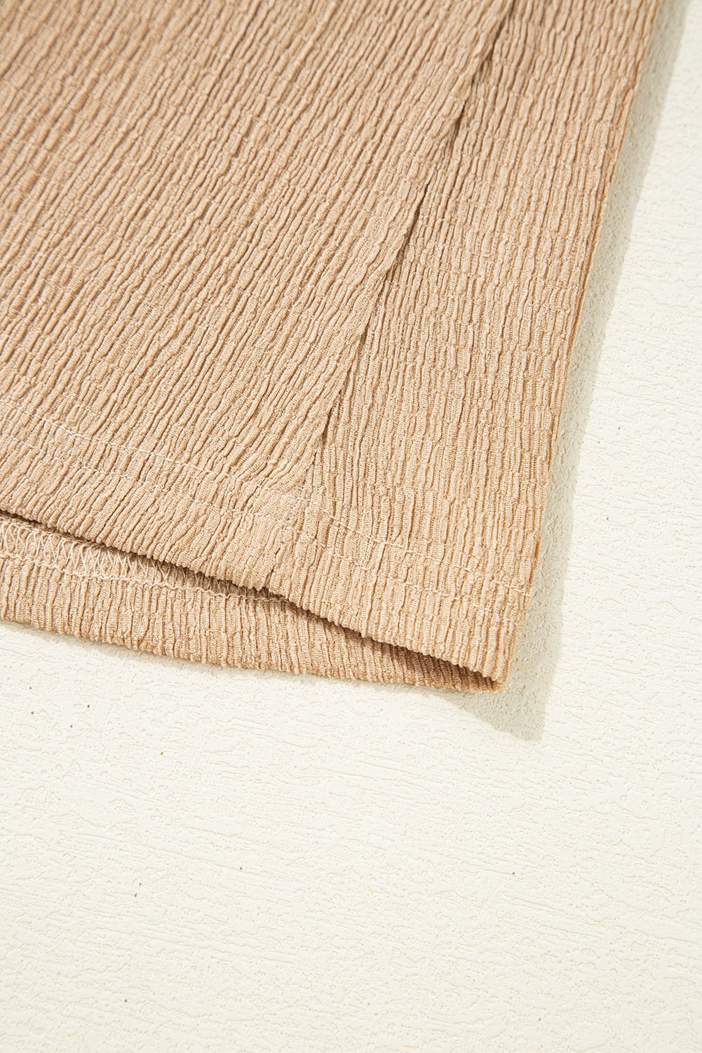 Smoke Gray Ruffle Textured Sleeveless Top - MAD RUFFI