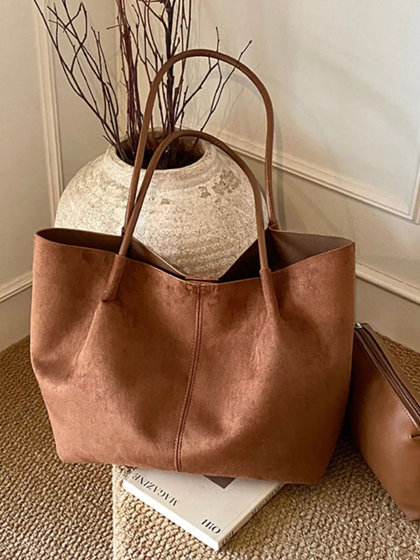 Solid Color Tote Bag - MAD RUFFI