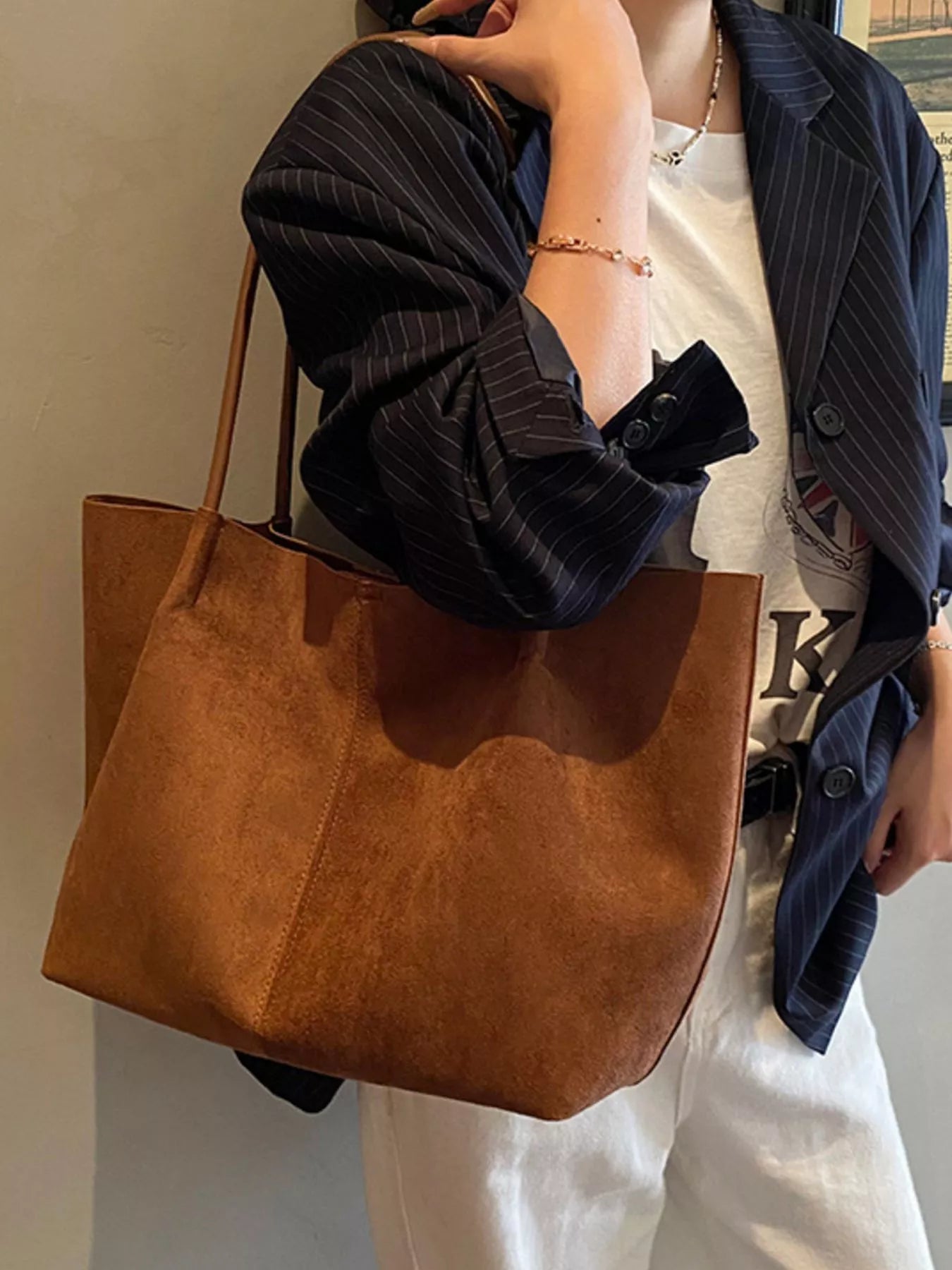 Solid Color Tote Bag - MAD RUFFI