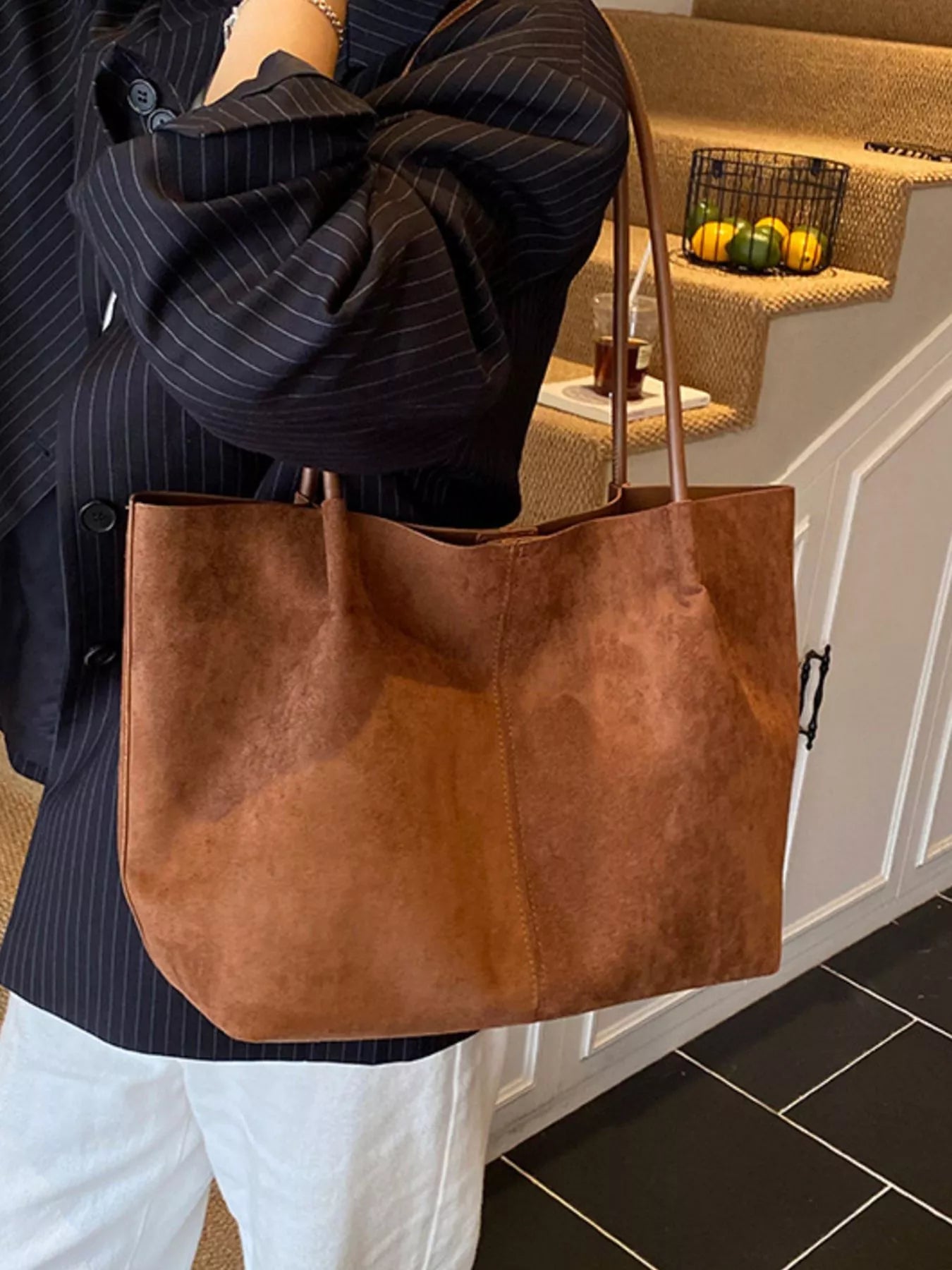 Solid Color Tote Bag - MAD RUFFI