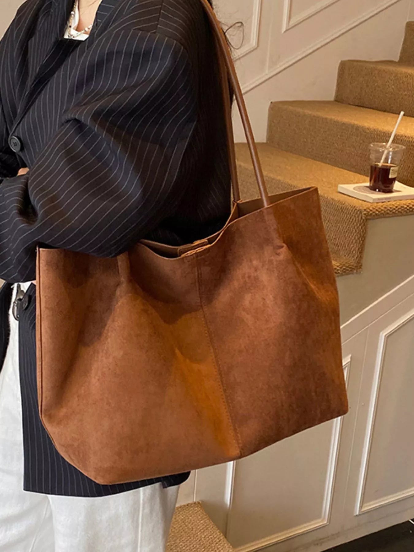 Solid Color Tote Bag - MAD RUFFI