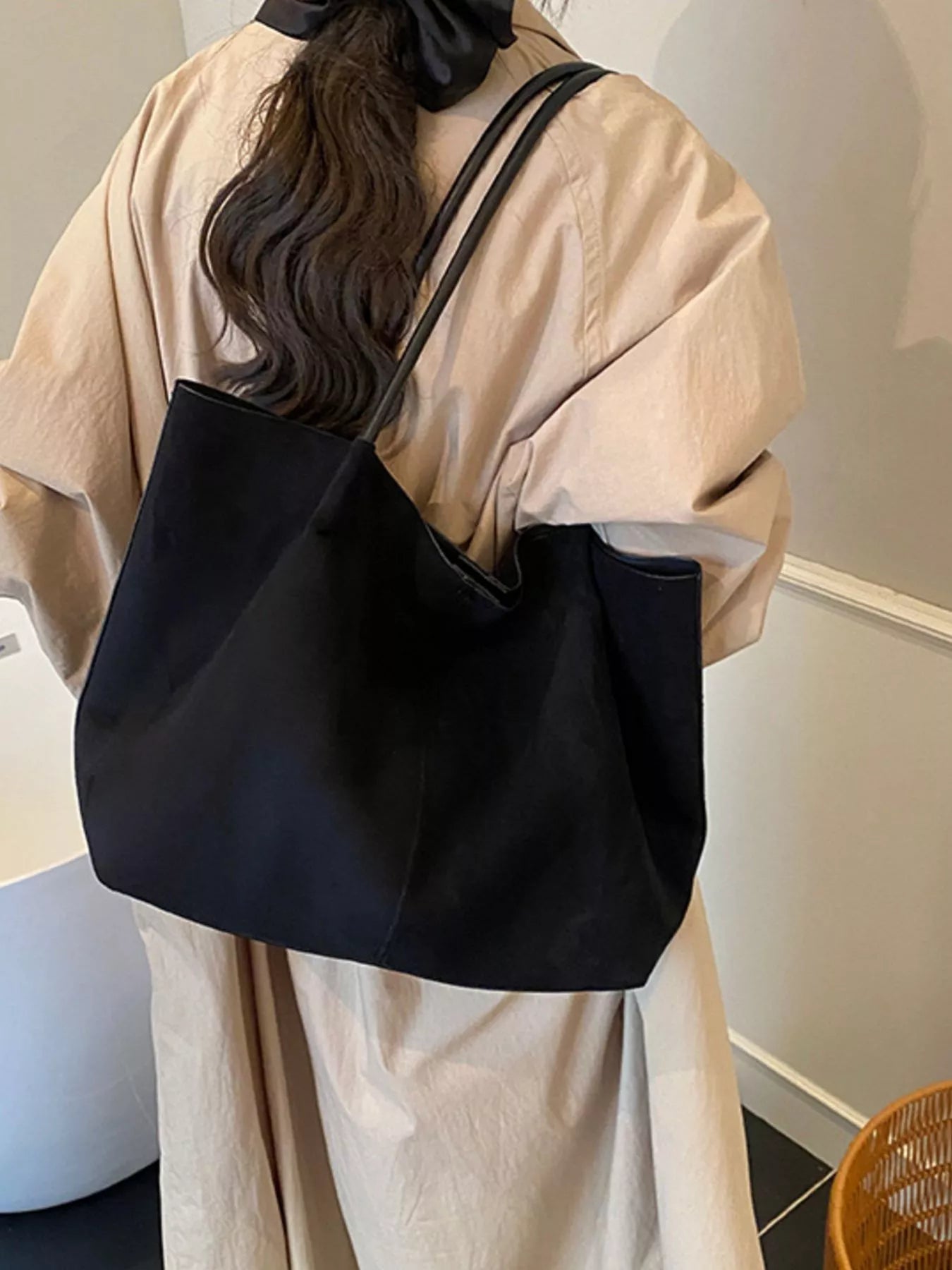 Solid Color Tote Bag - MAD RUFFI