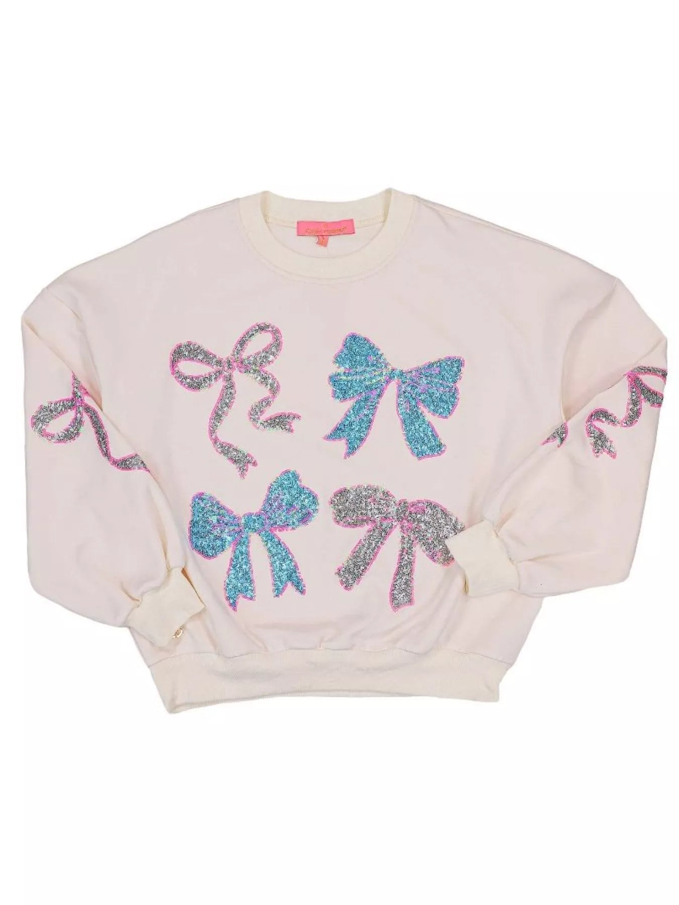 Sparkly Sequin Crewneck Sweatshirt - MAD RUFFI