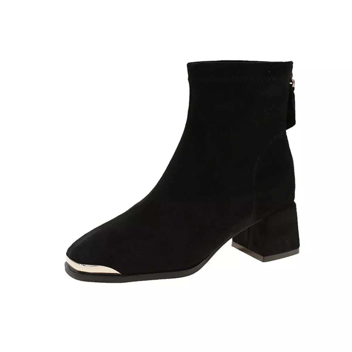 Square Toe Block Heels Boots - MAD RUFFI