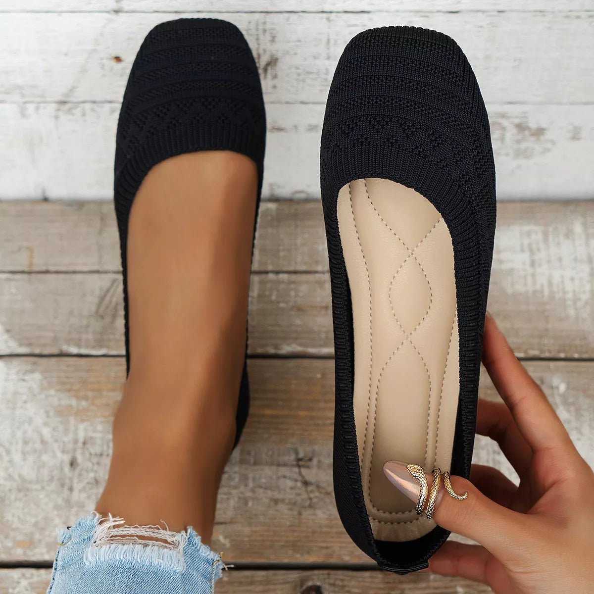 Square Toe Slip - Ons - MAD RUFFI