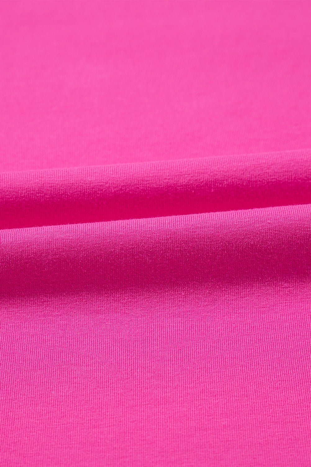 strawberry pink casual round neck bubble sleeve t-shirt - MAD RUFFI