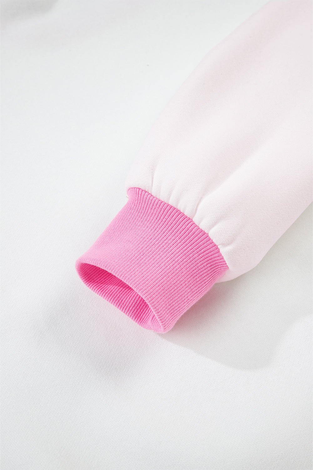 Strawberry Pink Colorblock Pullover and Drawstring Shorts Set - MAD RUFFI