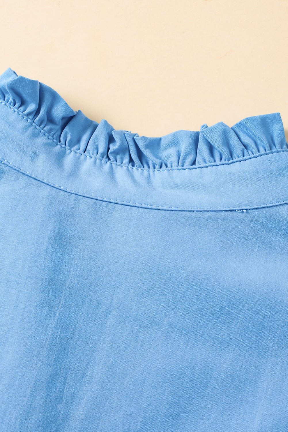 Strawberry Pink Flutter Sleeve V Neck Ric Rac Tiered Dress - MAD RUFFI