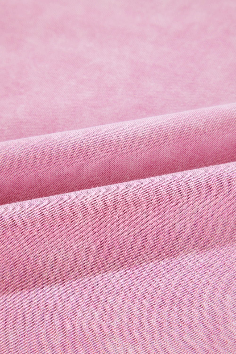 Strawberry Pink Mineral Wash Drop Shoulder Oversized Sweatshirt - MAD RUFFI