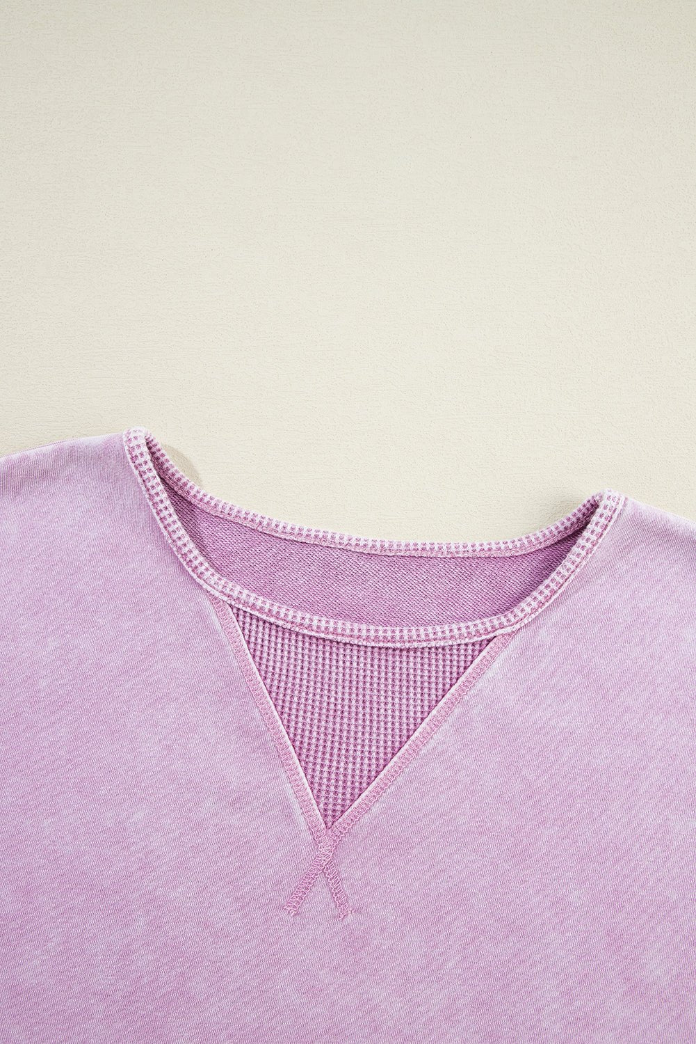 Strawberry Pink Mineral Wash Drop Shoulder Oversized Sweatshirt - MAD RUFFI