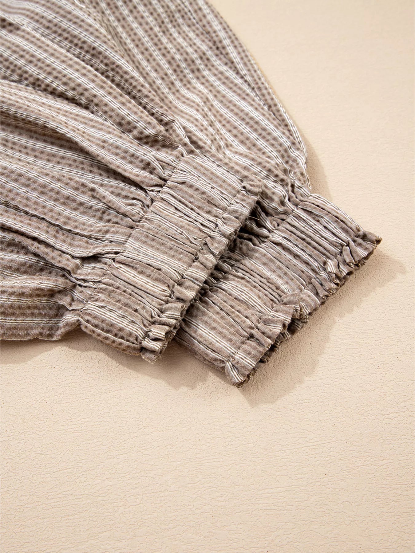 Stripe Drawstring Cargo Jogger Pants with Pockets - MAD RUFFI