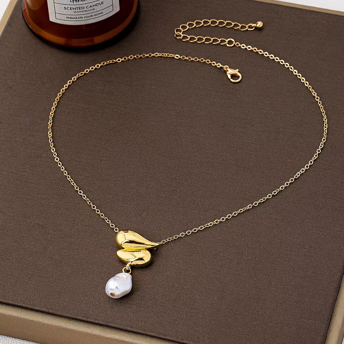 Synthetic Pearl 18K Gold - Plated Alloy Necklace - MAD RUFFI