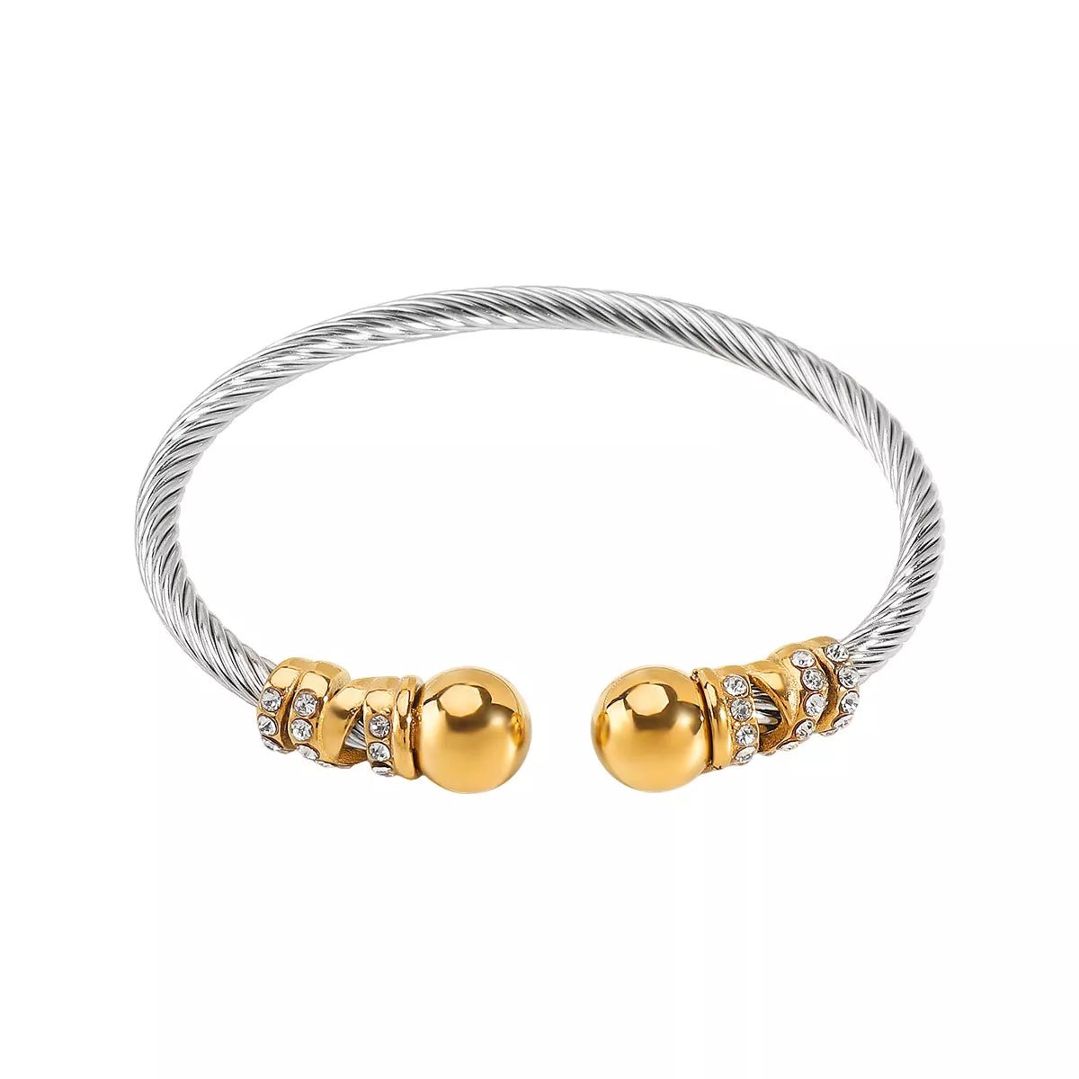 Synthetic Pearl Stainless Steel Bracelet - MAD RUFFI