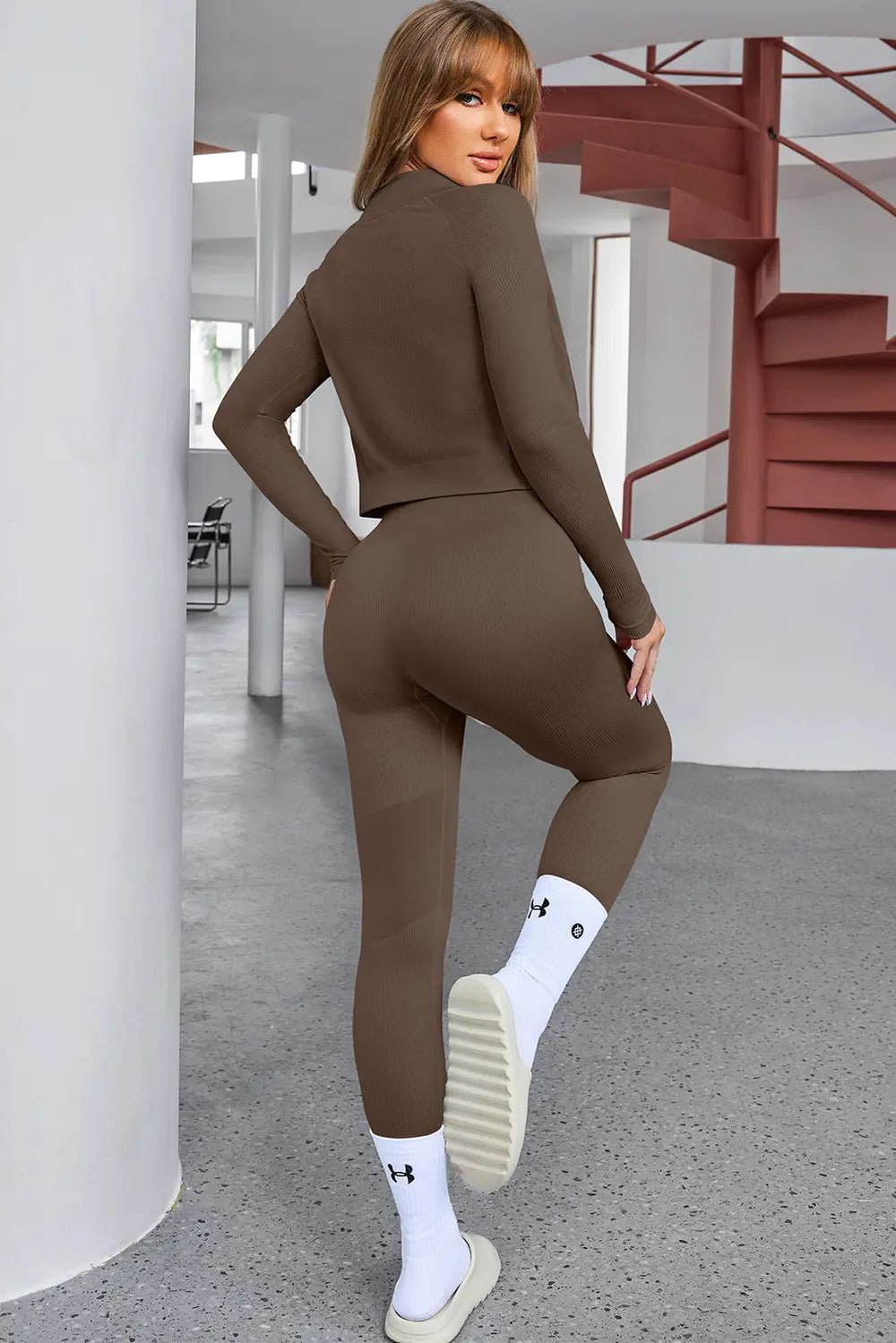 Tank Cropped Active Top and Pants Set - MAD RUFFI