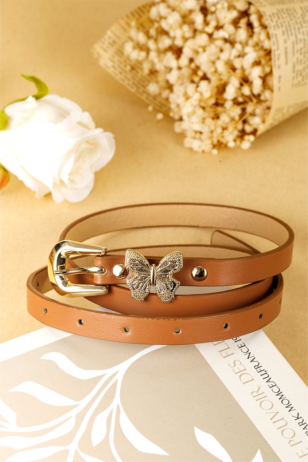 Thai Curry Butterfly Buckle Belt - MAD RUFFI