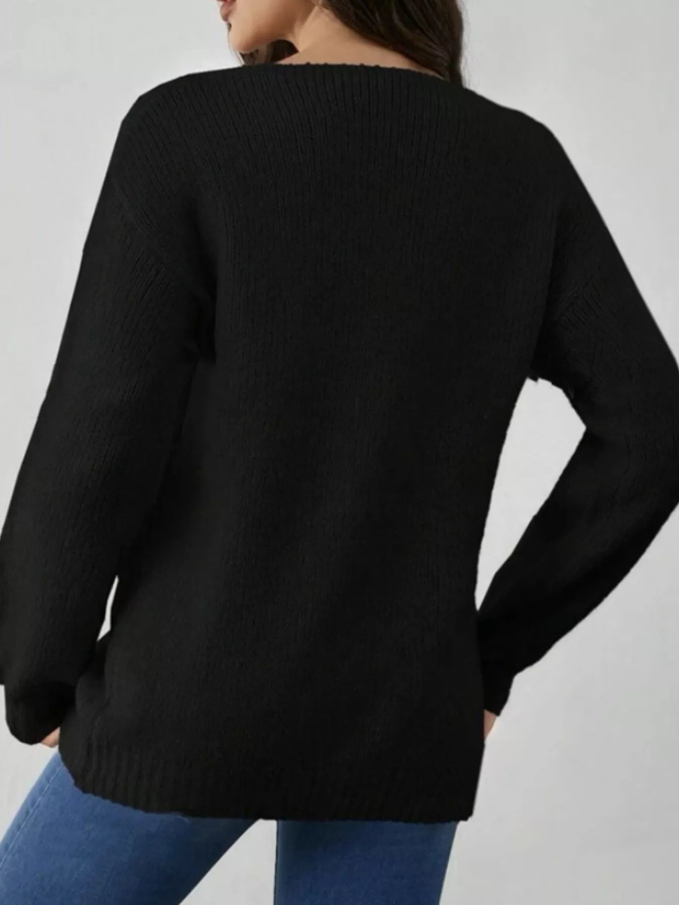 Tie - Front Long Sleeve Cardigan - MAD RUFFI