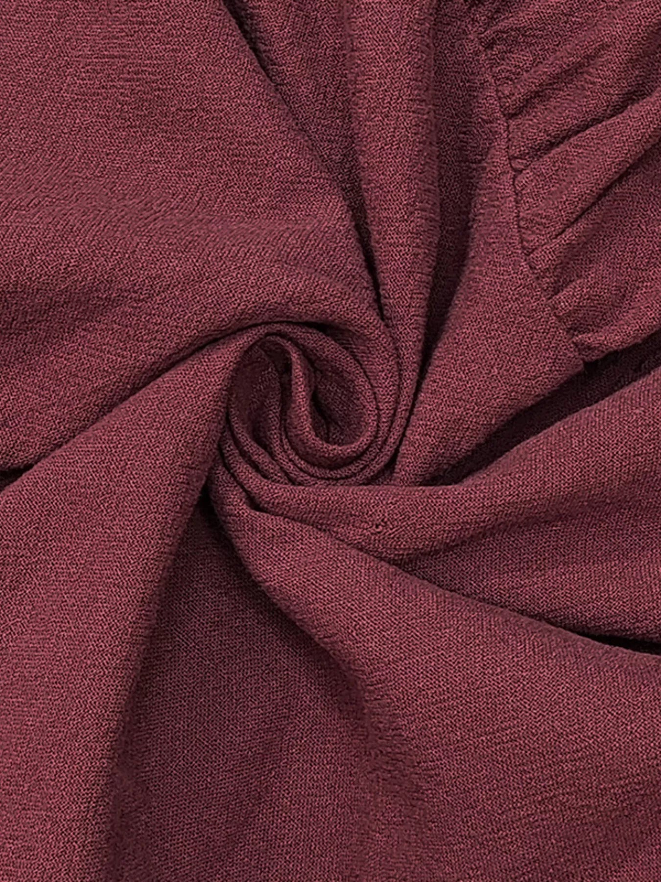 Tie Waist Long Sleeve Ruffled Hem Dress - MAD RUFFI