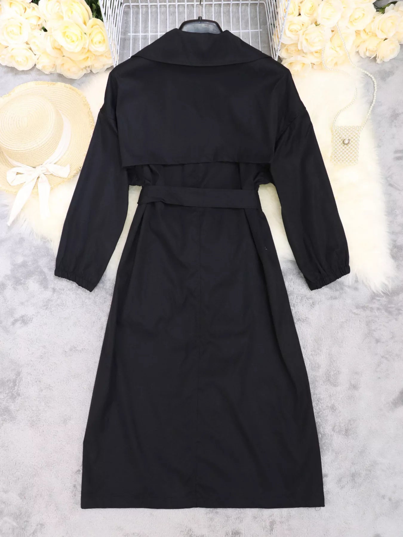 Tie Waist Midi Shirt Dress - MAD RUFFI