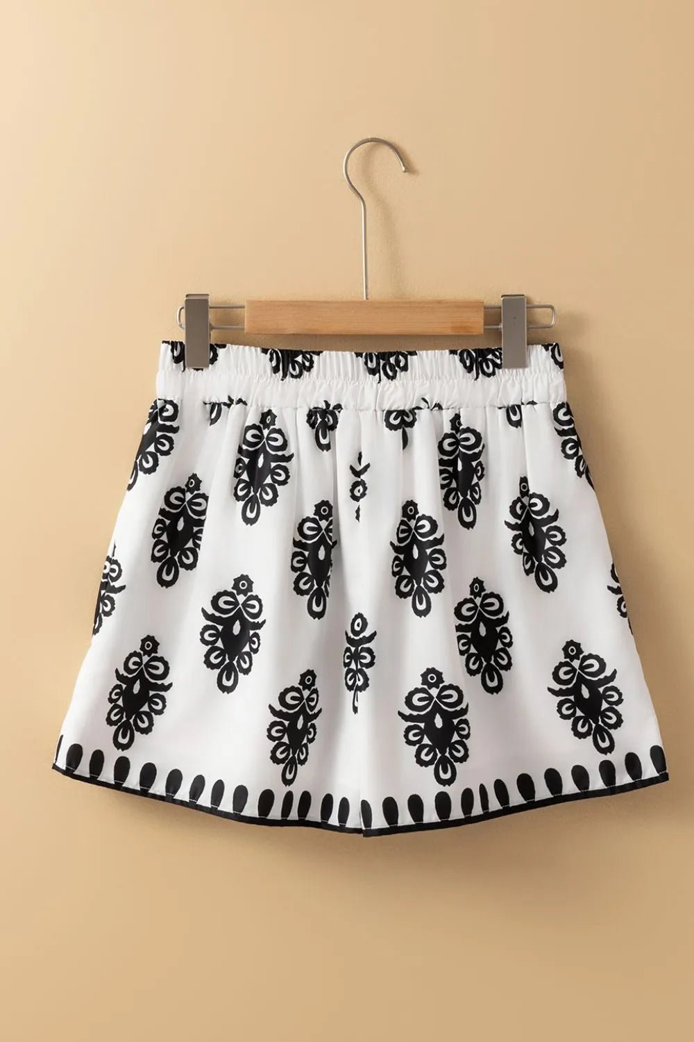 Tied Printed Shorts - MAD RUFFI