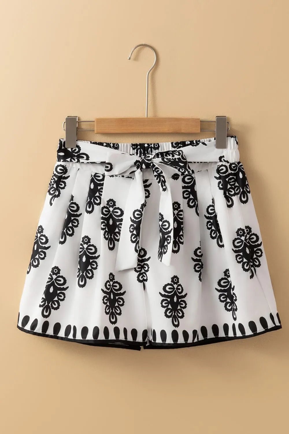 Tied Printed Shorts - MAD RUFFI