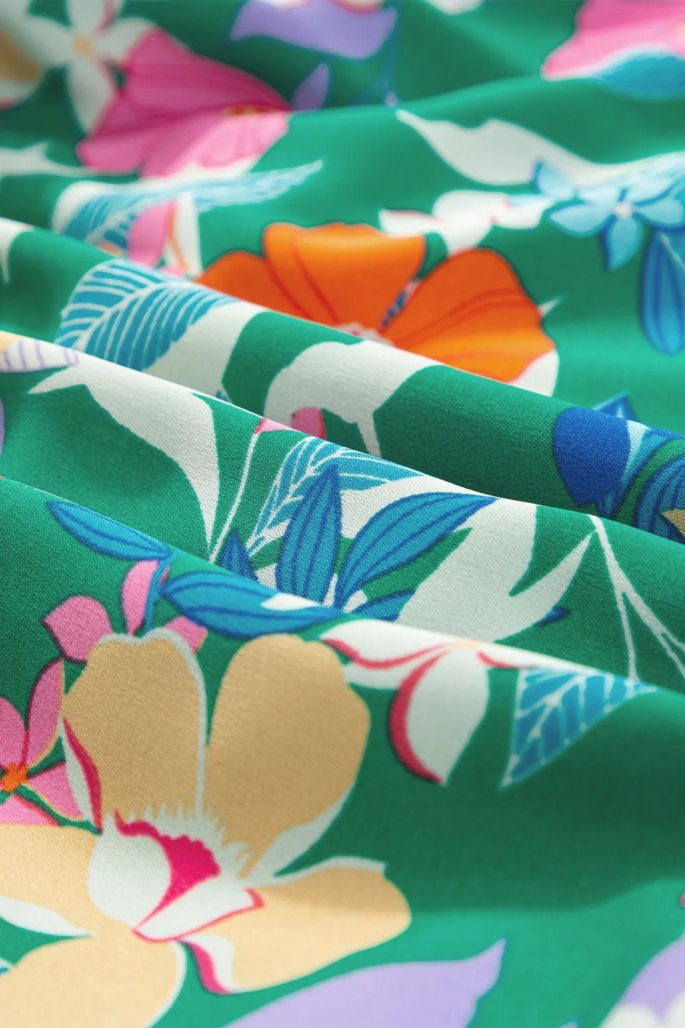 Tiered Ruffled Printed Sleeveless Dress - MAD RUFFI