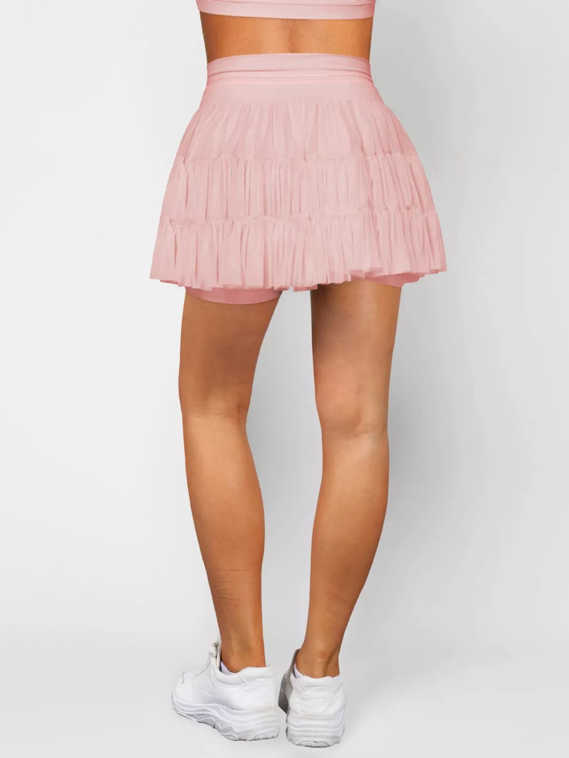Tiered Skort with Drawstring - MAD RUFFI