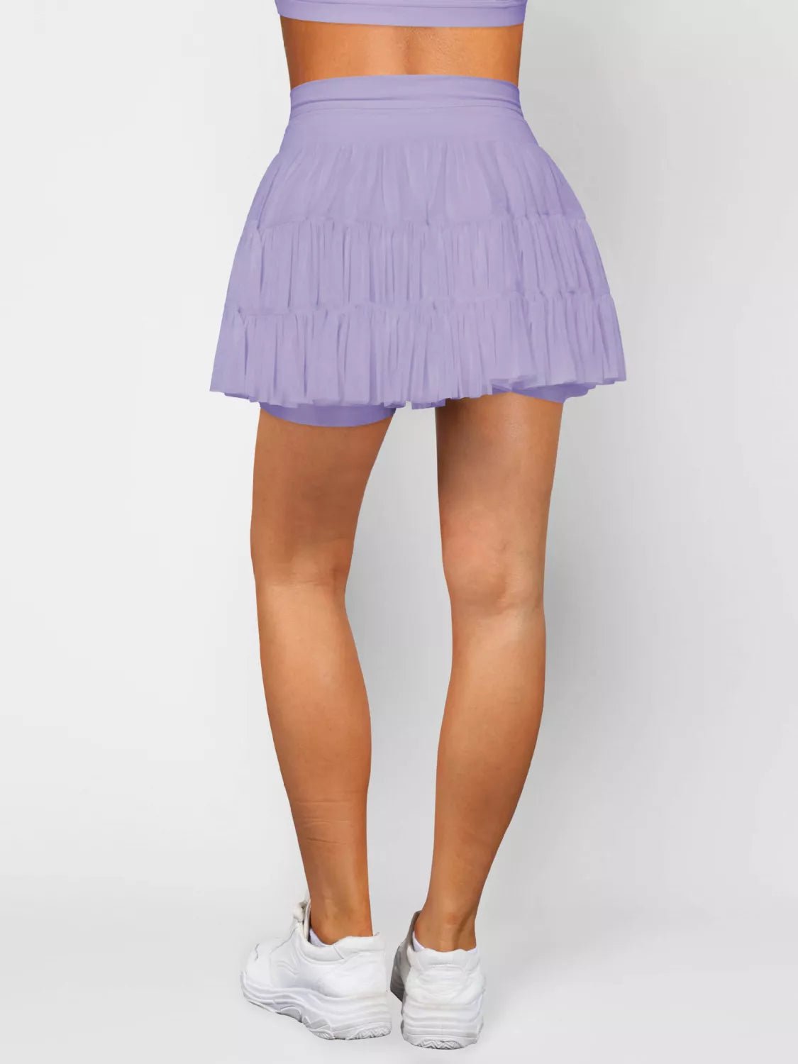 Tiered Skort with Drawstring - MAD RUFFI
