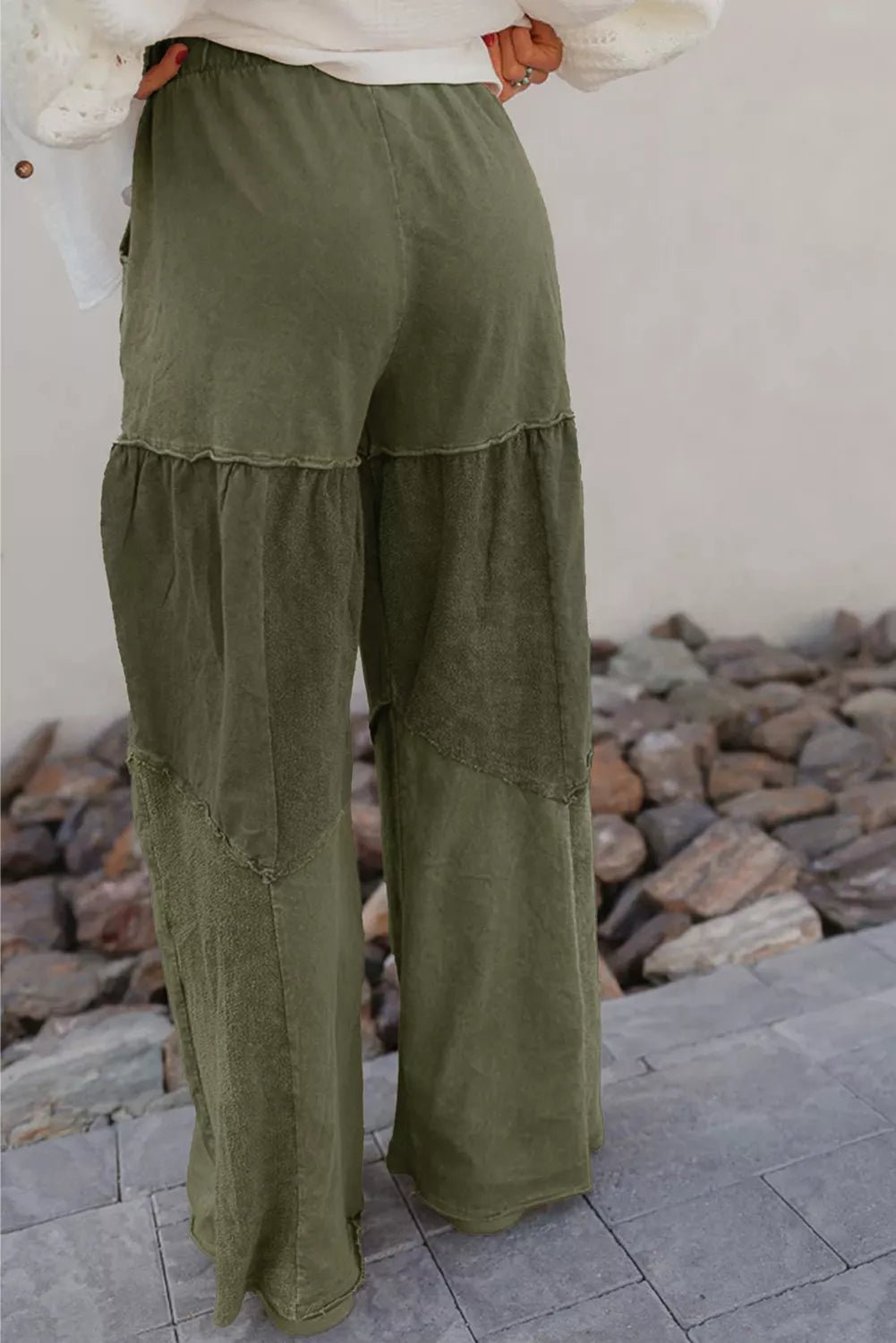 Tiered Wide Leg Pants - MAD RUFFI