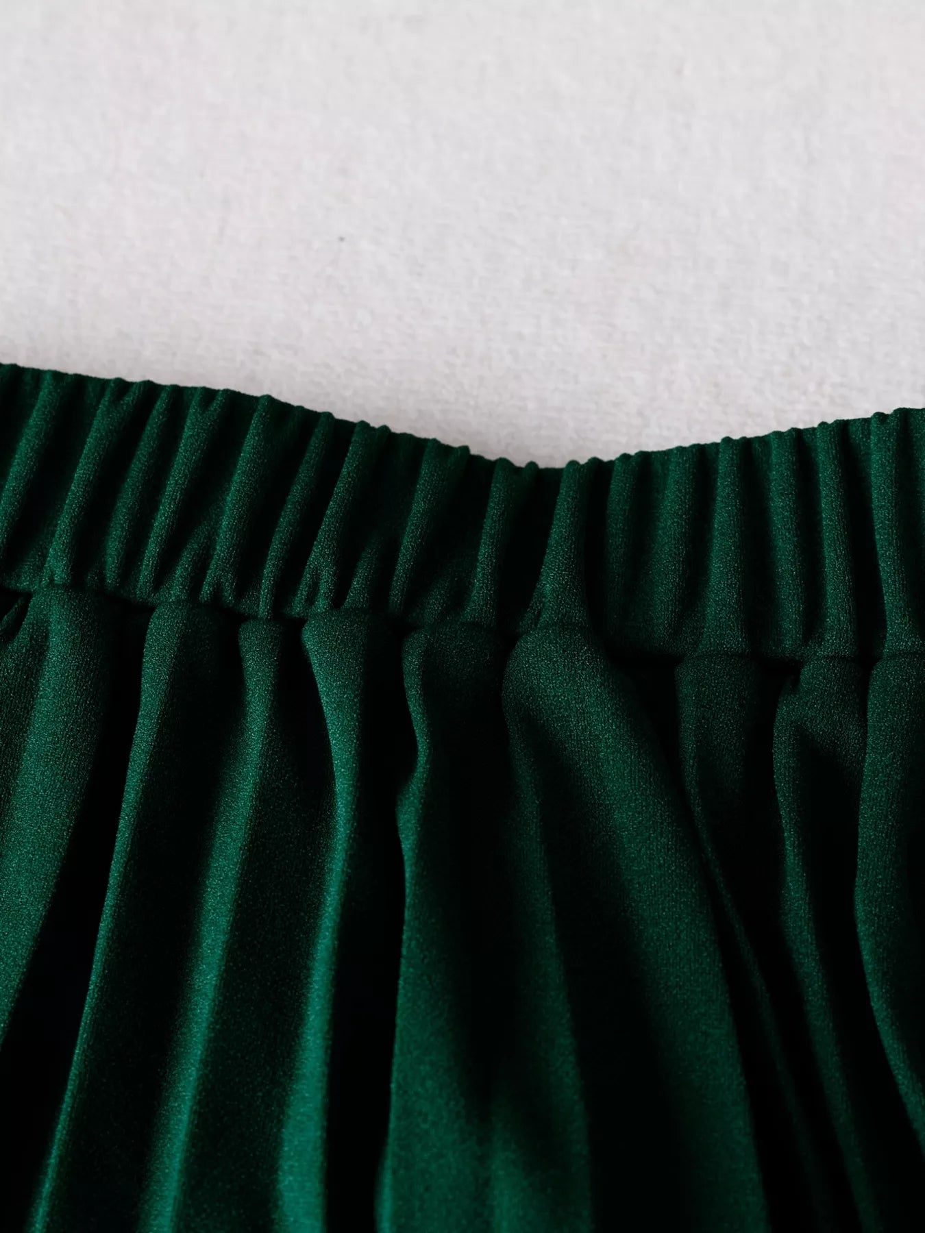 Two Tone Long Sleeve Top and Pleated Skirt Set - MAD RUFFI