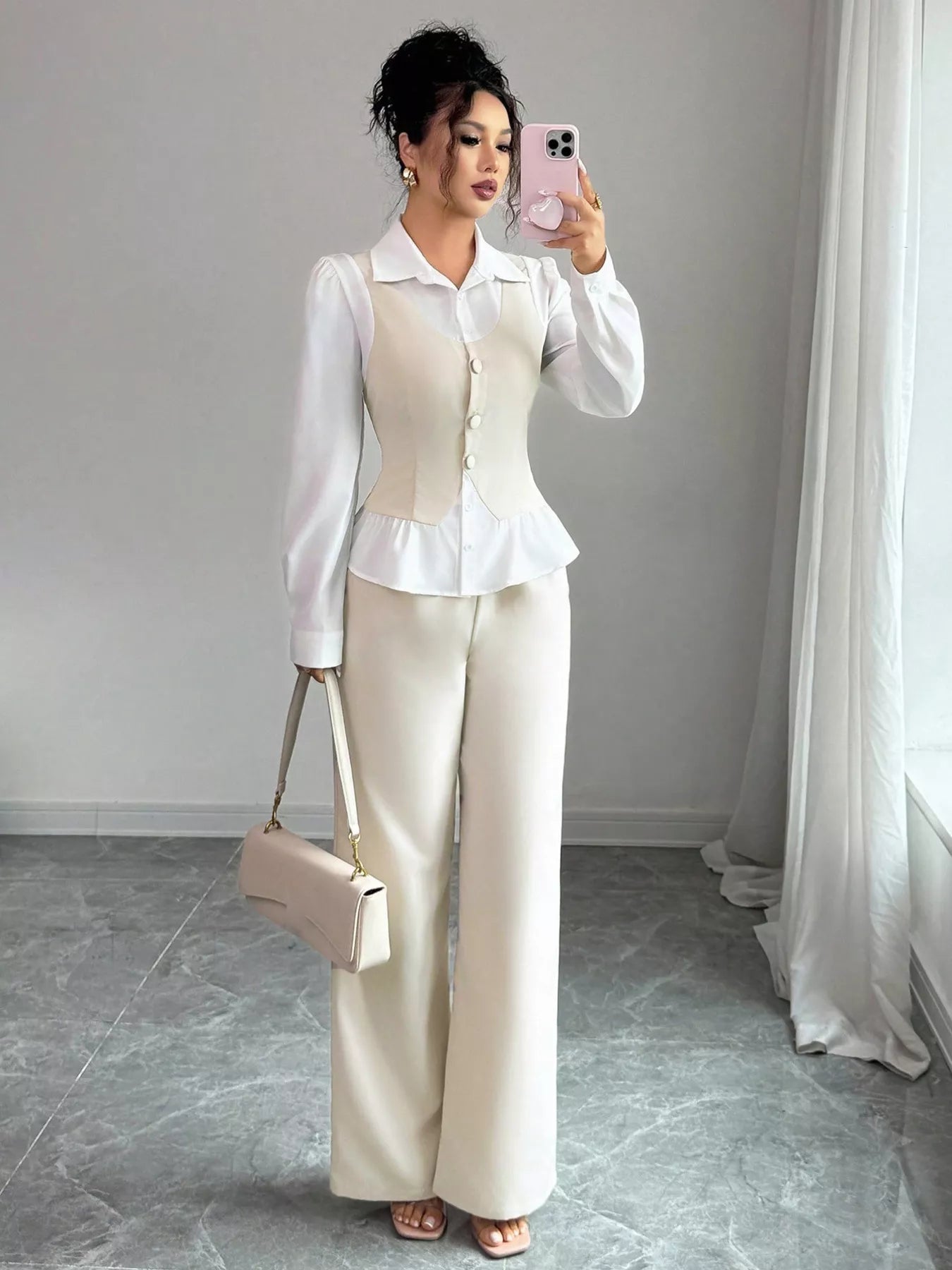 Two Tone Shirt and Pants Set - MAD RUFFI