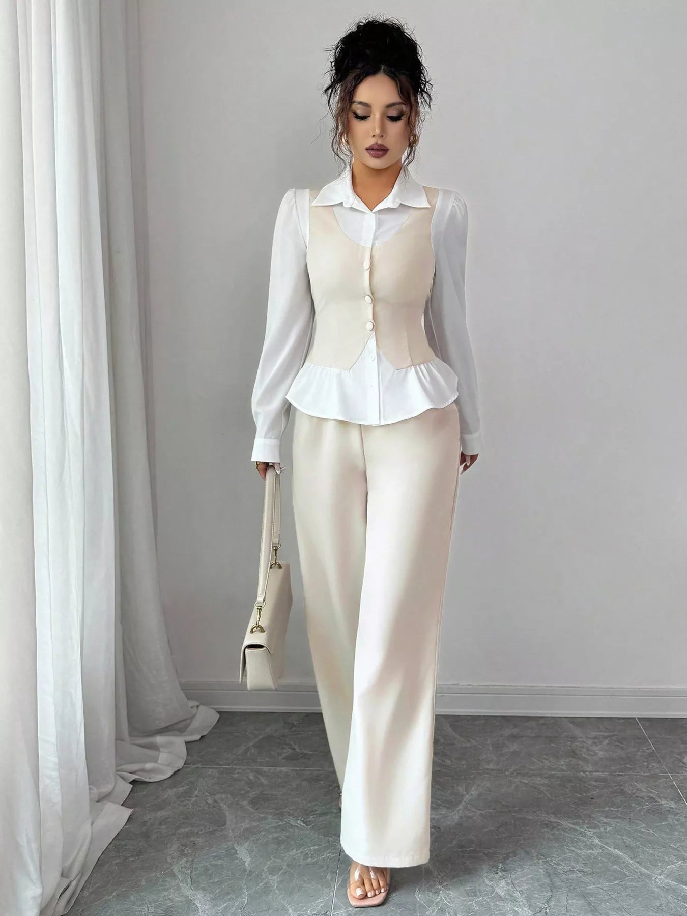 Two Tone Shirt and Pants Set - MAD RUFFI