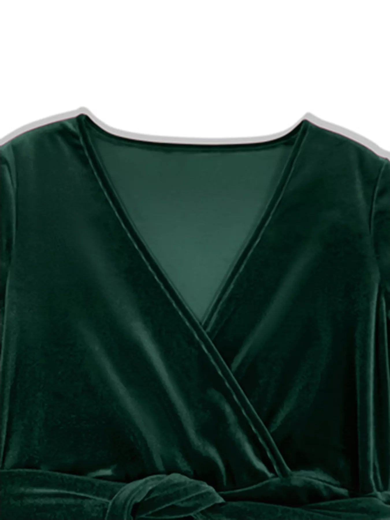 Velvet Long Sleeve Maxi Dress - MAD RUFFI