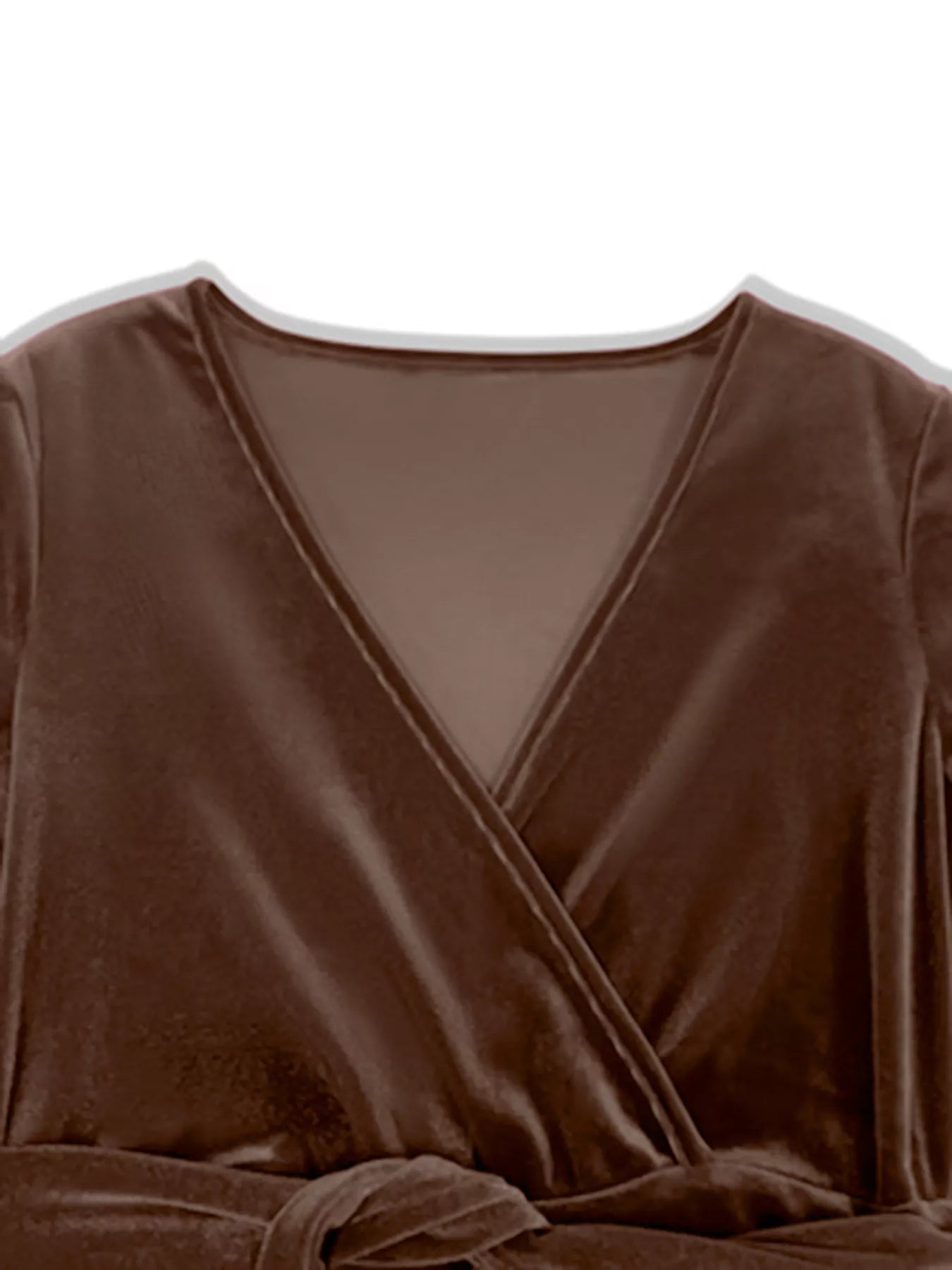 Velvet Long Sleeve Maxi Dress - MAD RUFFI