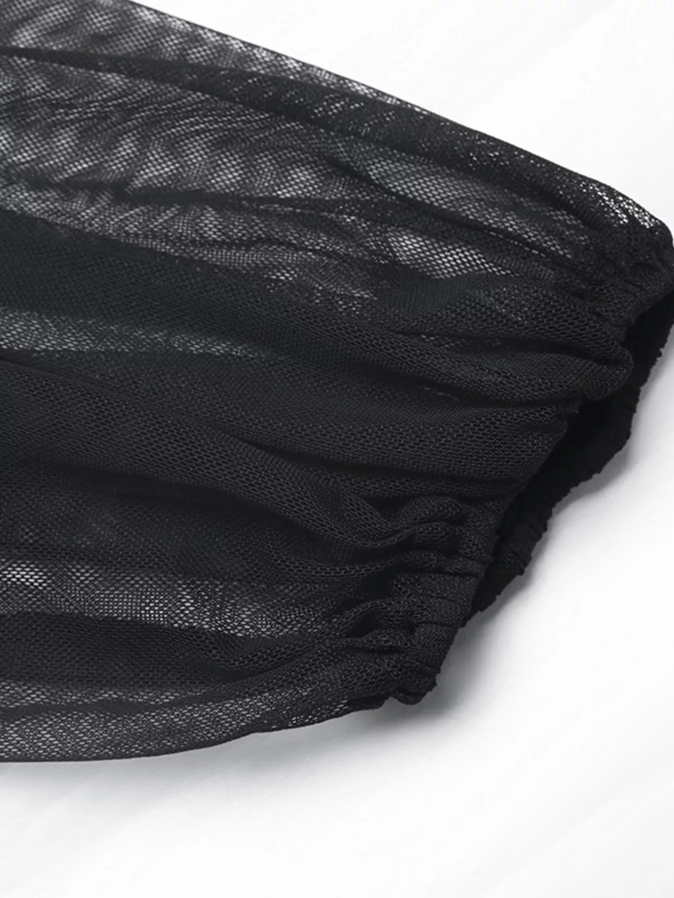 Velvet Sweetheart Neck Sheer Sleeve Midi Dress - MAD RUFFI