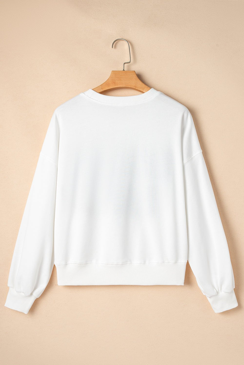White GAME DAY Varsity Pullover Sweatshirt - MAD RUFFI